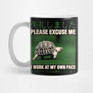 Please Excuse Me Turtle Mug